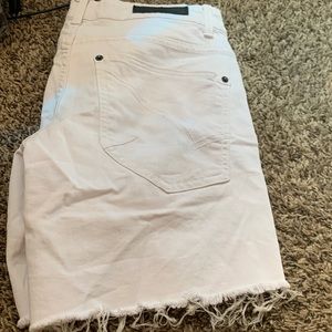 White Jean shorts